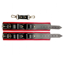 Черно-красные наручники БДСМ Арсенал