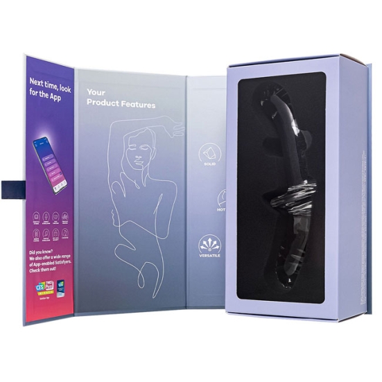 Фаллос из стекла Satisfyer Double Crystal