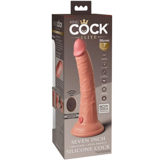 Фаллос-вибратор 7&quot; Vibrating Silicone Dual Density